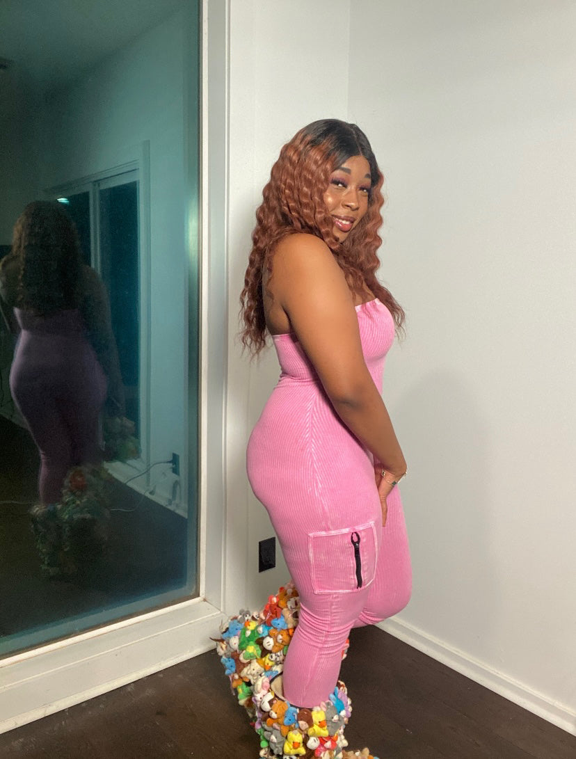 “The Pink Reward” Strapless Bodysuit