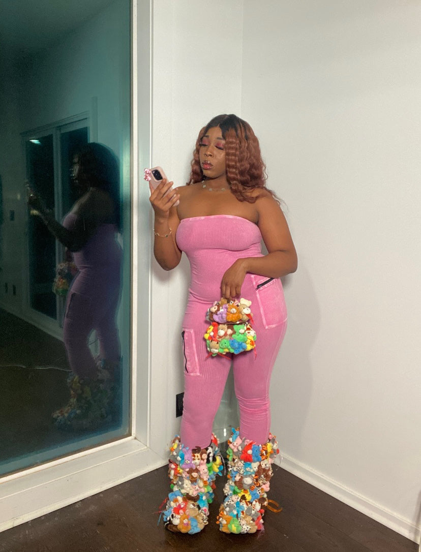 “The Pink Reward” Strapless Bodysuit