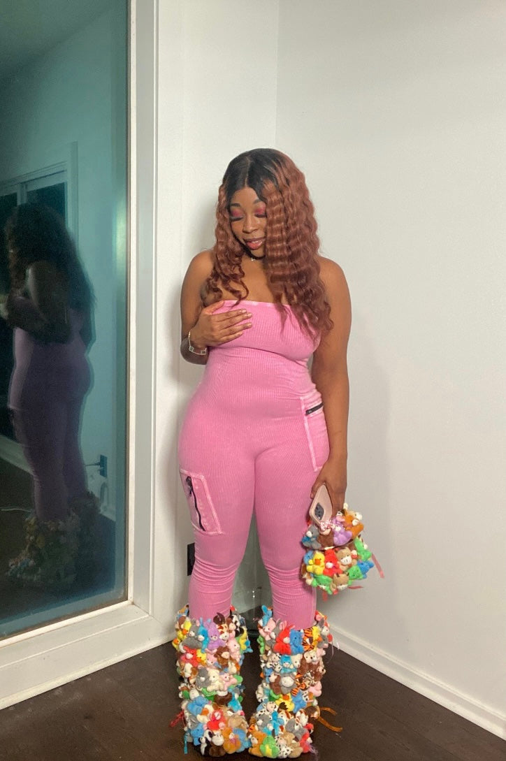 “The Pink Reward” Strapless Bodysuit